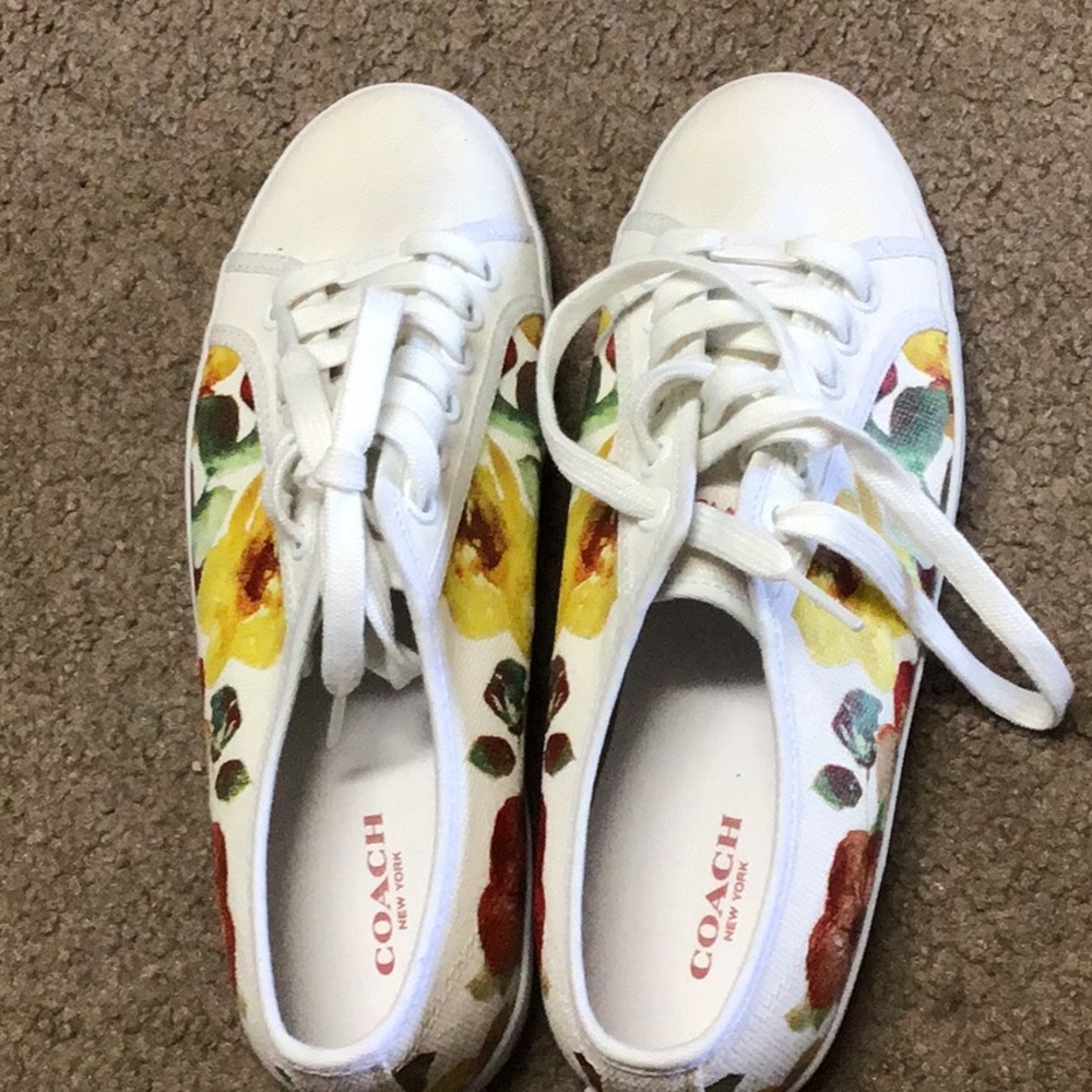 Coach floral sneakers